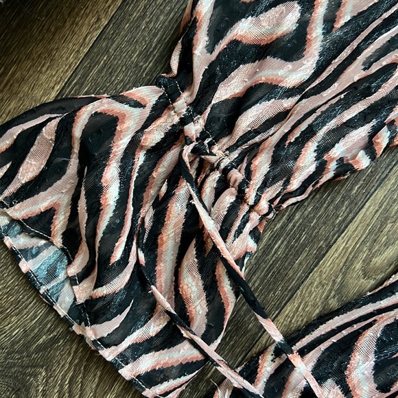 Lana Blouse in Natural Zebra DUNDAS x REVOLVE - Picture 3 of 7